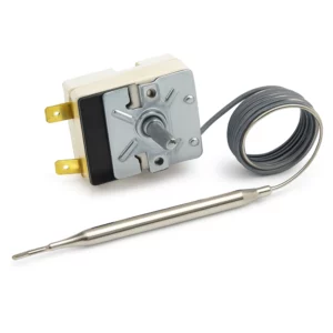 capillary thermostat single pole commercial oven - front view - Capillary Thermostat Single Pole with Sensing Bulb - Chaps Se
