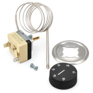 capillary thermostat 30-90 degree commercial - front view - Capillary Thermostat 30-90°C with Knob Kit - Chaps Services